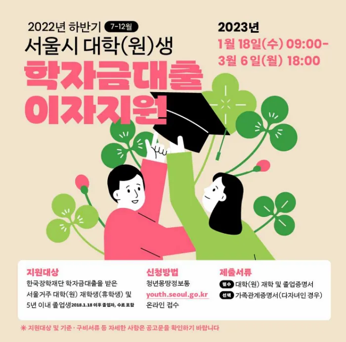 서울시-학자금-대출-이자-지원-홍보물